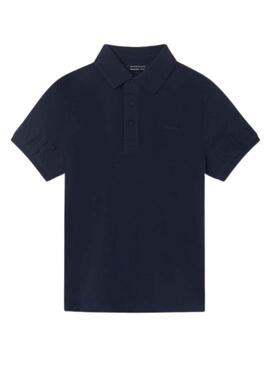 Polo Mayoral Embossed Marino para Niño