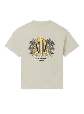 Camiseta Mayoral Tablas Blanco Crema para Niño