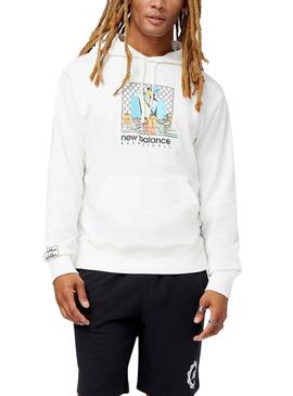 Sudadera New Balance Art Blanco para Hombre