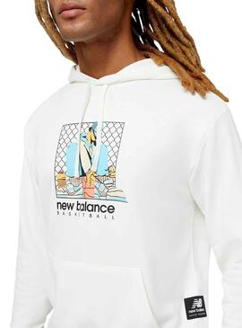 Sudadera New Balance Art Blanco para Hombre