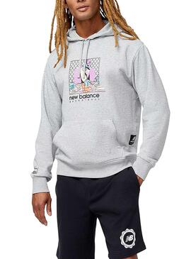 Sudadera New Balance Art Gris para Hombre