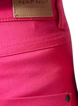 Pantalón Naf Naf Xenp Rosa para Mujer