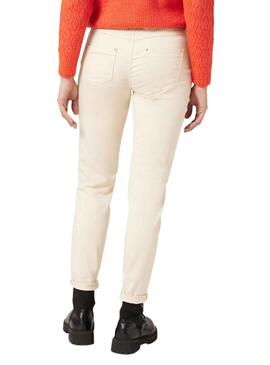 Pantalón Naf Naf Stretch Beige para Mujer