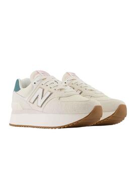 Zapatillas New Balance WL574 Beige para Mujer