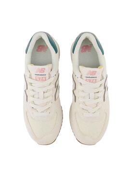 Zapatillas New Balance WL574 Beige para Mujer