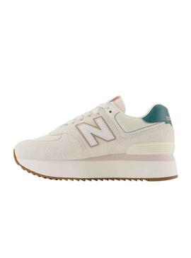 Zapatillas New Balance WL574 Beige para Mujer