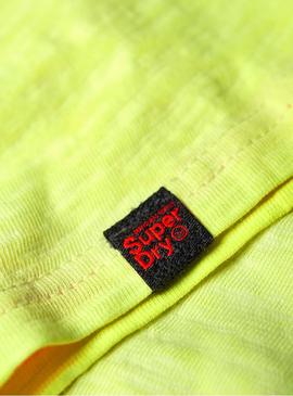 Camiseta Superdry Low Roller Neon Hombre