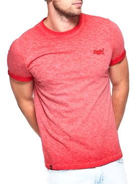 Camiseta Superdry Low Roller Coral Hombre