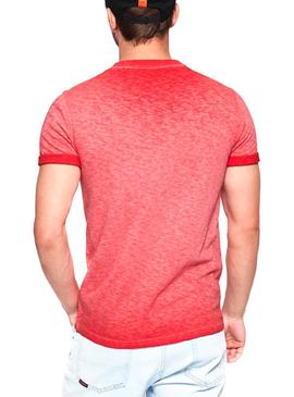 Camiseta Superdry Low Roller Coral Hombre