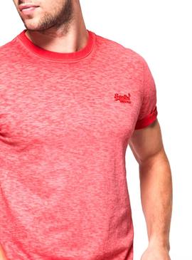 Camiseta Superdry Low Roller Coral Hombre