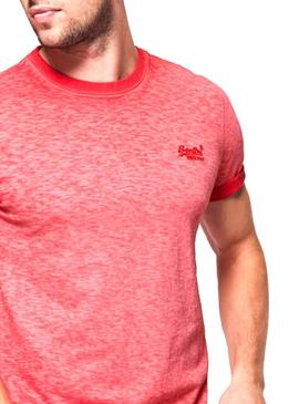 Camiseta Superdry Low Roller Coral Hombre