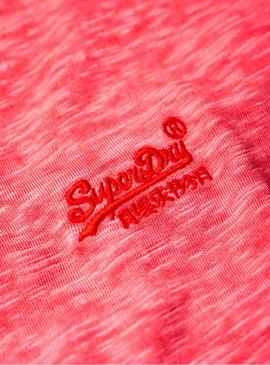 Camiseta Superdry Low Roller Coral Hombre