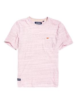 Camiseta Superdry Dry Pocket Podwer Pink Hombre