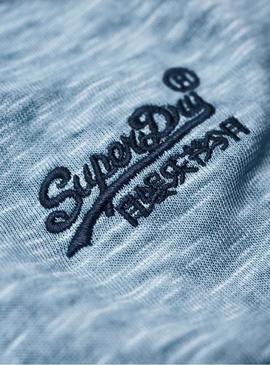 Camiseta Superdry Low Roller Azul Hombre