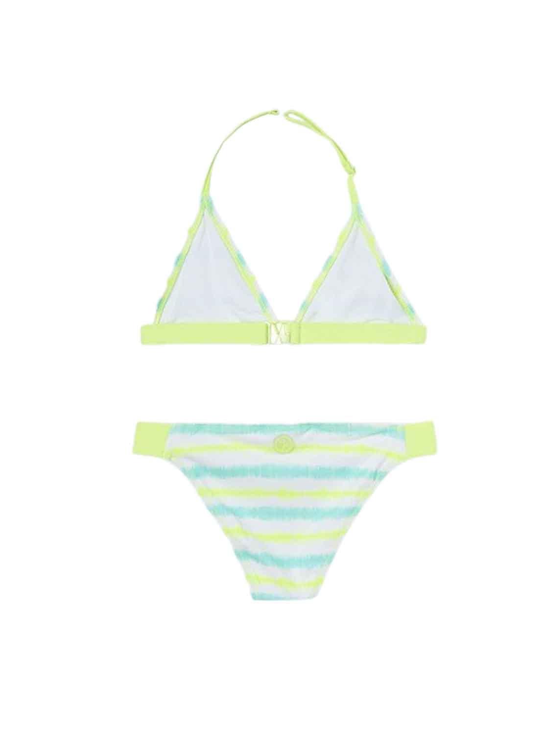 Bikini Mayoral Triangulo Rayas Fluor para Niña
