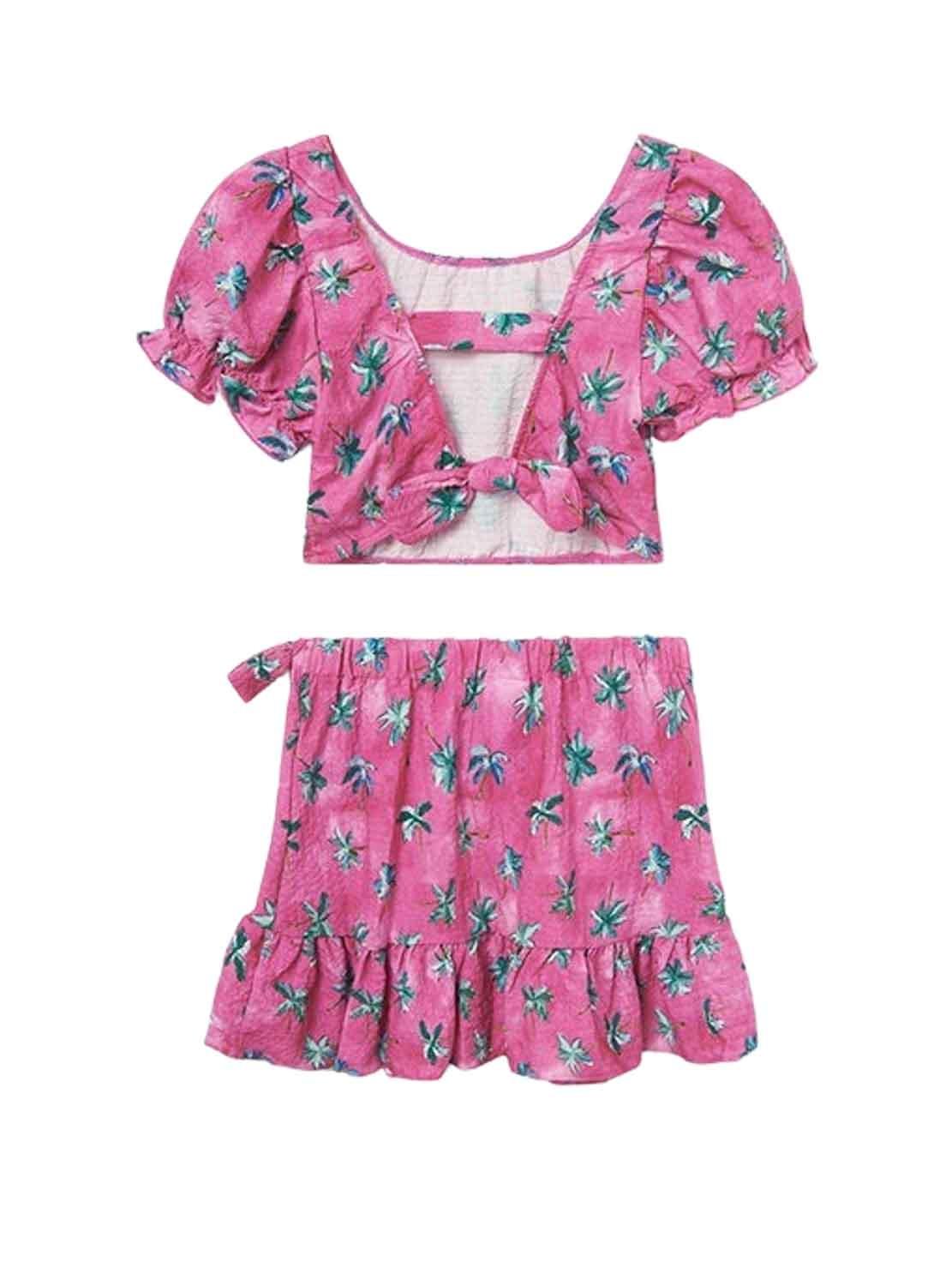 Conjunto Mayoral Falda Top Rosa para Niña