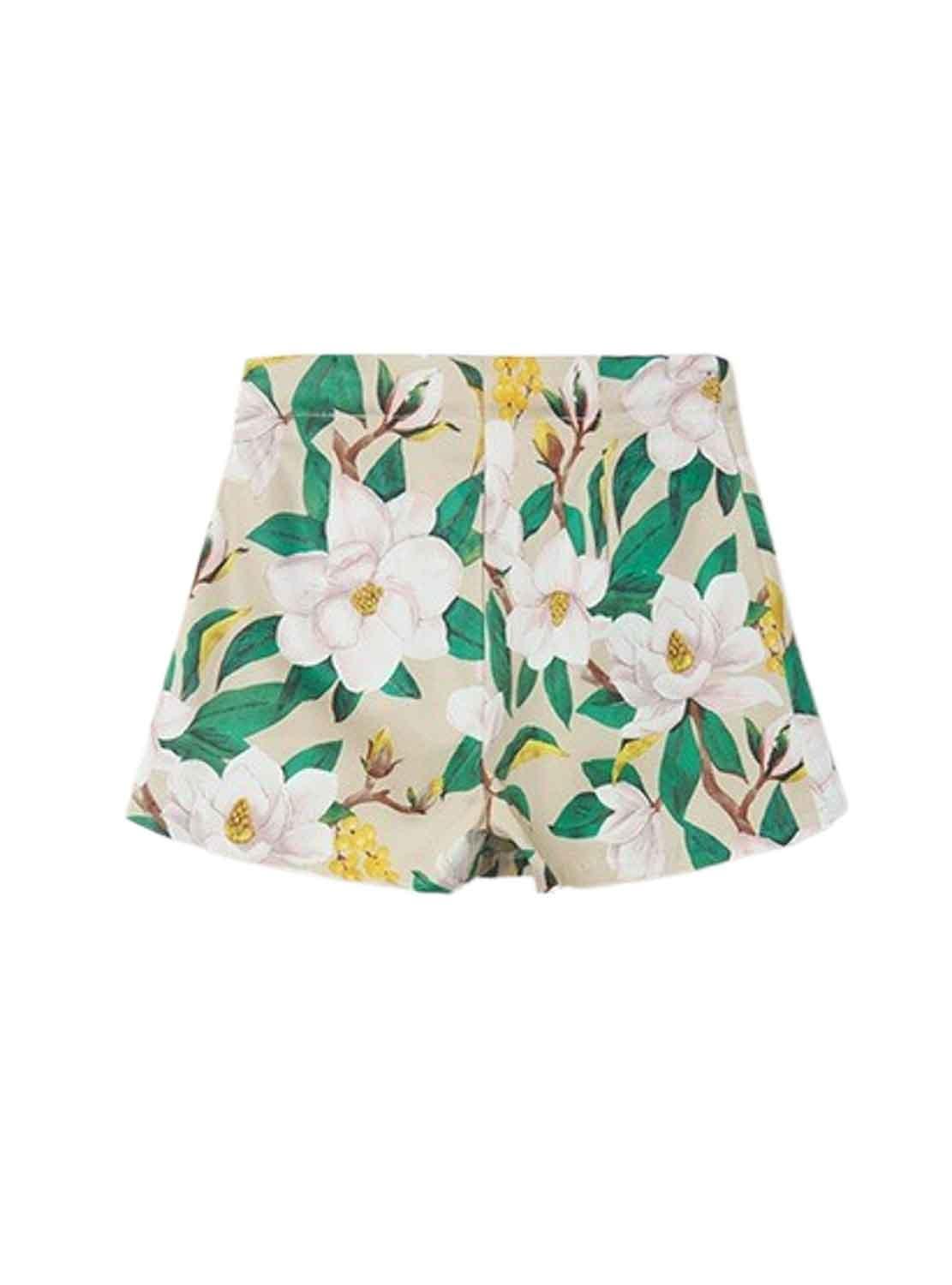 Falda Pantalón Mayoral Estampada Verde Niña