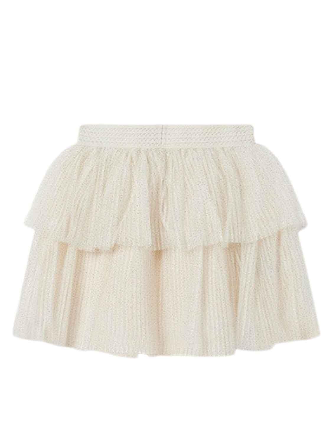 Falda Mayoral Tul Beige para Niña
