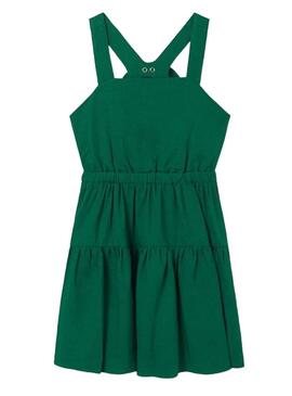 Vestido Mayoral Lino Esmeralda Verde para Niña