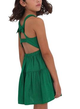 Vestido Mayoral Lino Esmeralda Verde para Niña