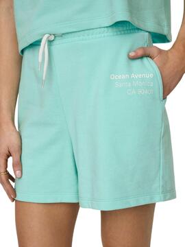 Shorts Only Sasja Turquesa para Mujer