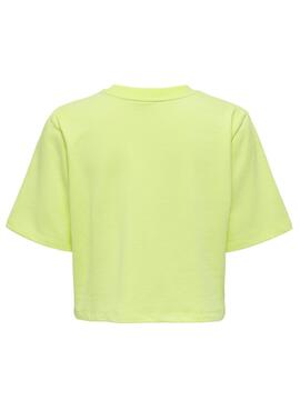 Camiseta Only Sasja Amarillo para Mujer