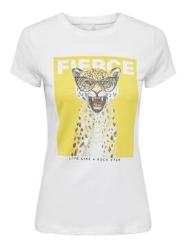 Camiseta Only Vibe Amarillo para Mujer