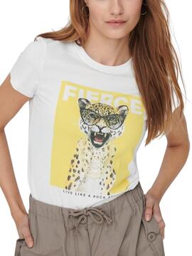 Camiseta Only Vibe Amarillo para Mujer
