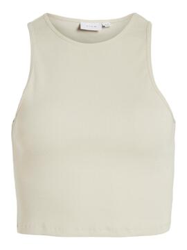 Top Vila Felia Beige para Mujer