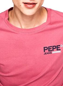 Camiseta Pepe Jeans Baird Rojo Hombre