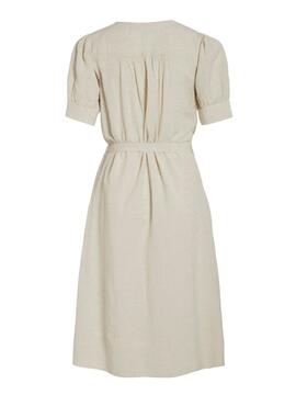 Vestido Vila Prisilla Beige para Mujer