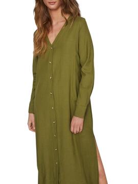 Vestido Vila Priscila Verde para Mujer