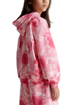 Sudadera Calvin Klein Tie Dye Rosa para Niña