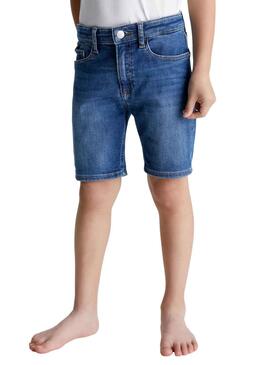 Bermudas Calvin Klein Patch Azul para Niño