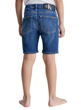 Bermudas Calvin Klein Patch Azul para Niño