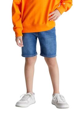 Bermudas Calvin Klein Patch Azul para Niño