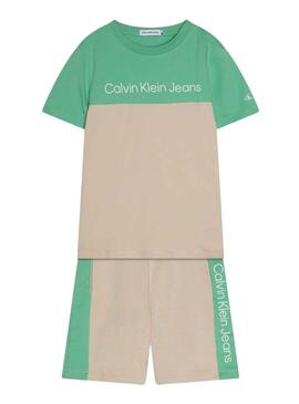 Conjunto Calvin Klein Essential Verde para Niño