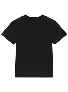 Camiseta Calvin Klein Logo Tape Negro para Niño