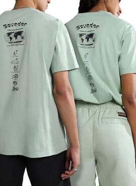 Camiseta Napapijri Paradise Verde Hombre y Mujer