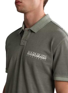 Polo Napapijri Meribe Verde para Hombre