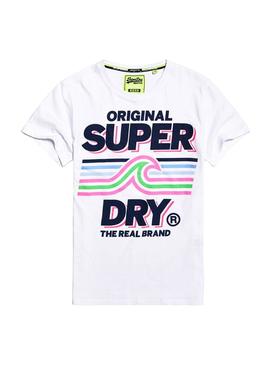 Camiseta Superdry Malibu Blanco Hombre