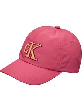 Gorra Calvin Klein Monogram Shiny Rosa