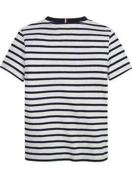 Camiseta Tommy Hilfiger Breton Marino para Niño