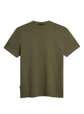 Camiseta Napapijri Exploration Verde para Hombre