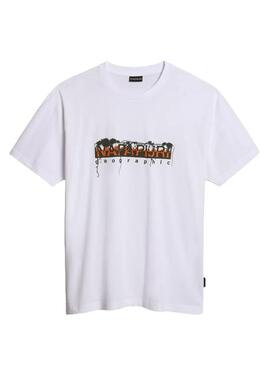 Camiseta Napapijri Geo Blanco Hombre y Mujer