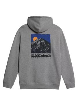 Sudadera Napapijri Mataje Gris Hombre y Mujer