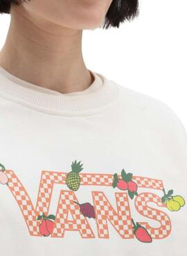 Sudadera Vans Fruit Check Blanco para Mujer