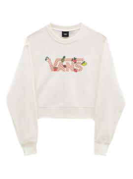 Sudadera Vans Fruit Check Blanco para Mujer