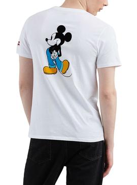 casado Centelleo federación Camiseta Levis Graphic Setin Mickey Blanco Hombre