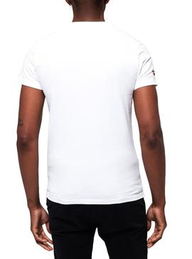Camiseta Superdry Vintage Logo Camo Blanco Hombre